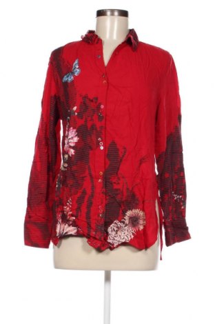 Γυναικείο πουκάμισο Desigual, Μέγεθος L, Χρώμα Κόκκινο, Τιμή 17,81 €