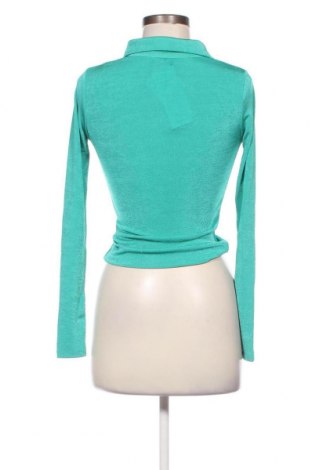 Γυναικείο πουκάμισο Gina Tricot, Μέγεθος XS, Χρώμα Πράσινο, Τιμή 3,56 €