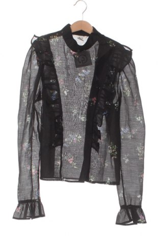Γυναικείο πουκάμισο H&M, Μέγεθος XS, Χρώμα Μαύρο, Τιμή 7,29 €