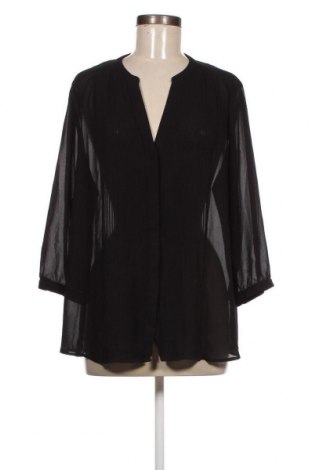 Γυναικείο πουκάμισο H&M, Μέγεθος XXL, Χρώμα Μαύρο, Τιμή 15,46 €