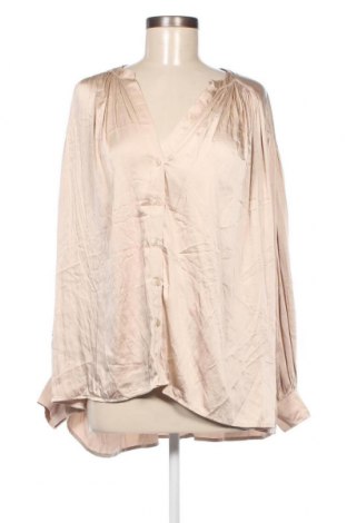 Γυναικείο πουκάμισο H&M, Μέγεθος XL, Χρώμα  Μπέζ, Τιμή 13,14 €