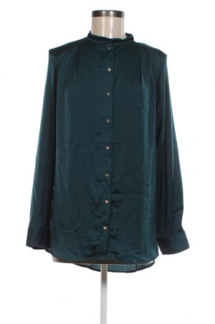 Дамска риза H&M, Размер M, Цвят Зелен, Цена 25,09 лв.