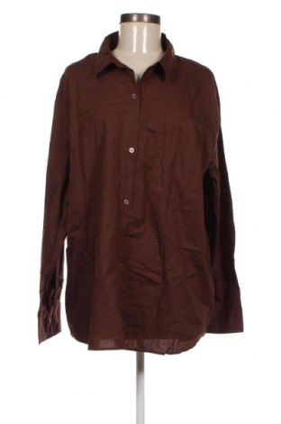 Γυναικείο πουκάμισο H&M Divided, Μέγεθος XL, Χρώμα Καφέ, Τιμή 12,37 €