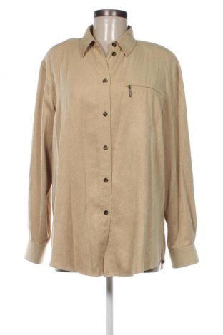 Γυναικείο πουκάμισο Larissa, Μέγεθος M, Χρώμα  Μπέζ, Τιμή 15,35 €