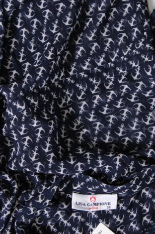 Γυναικείο πουκάμισο Lisa Campione, Μέγεθος M, Χρώμα Μπλέ, Τιμή 6,51 €