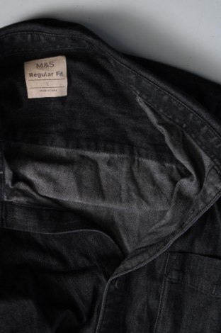 Γυναικείο πουκάμισο Marks & Spencer, Μέγεθος L, Χρώμα Μαύρο, Τιμή 9,02 €