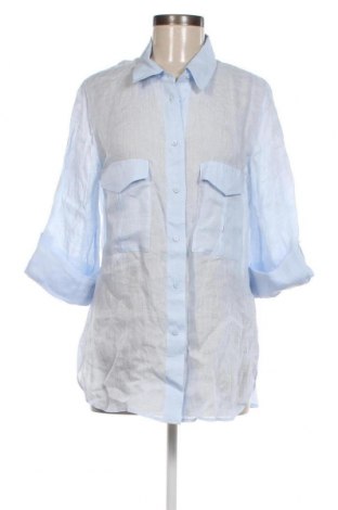 Дамска риза Massimo Dutti, Размер M, Цвят Син, Цена 48,00 лв.