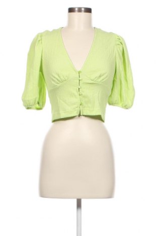 Γυναικείο πουκάμισο Monki, Μέγεθος XS, Χρώμα Πράσινο, Τιμή 4,33 €