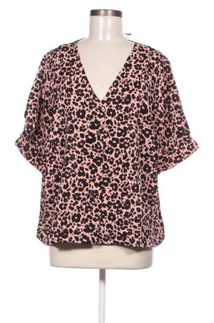 Γυναικείο πουκάμισο Pieces, Μέγεθος 3XL, Χρώμα Πολύχρωμο, Τιμή 8,06 €