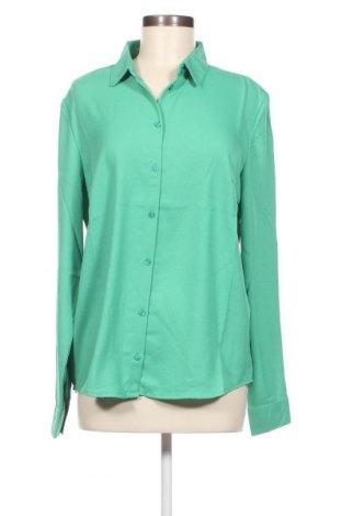 Дамска риза Pieces, Размер L, Цвят Зелен, Цена 10,58 лв.