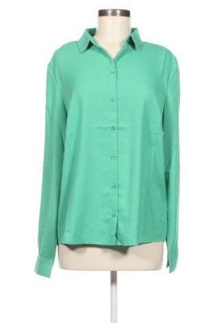 Γυναικείο πουκάμισο Pieces, Μέγεθος L, Χρώμα Πράσινο, Τιμή 7,11 €