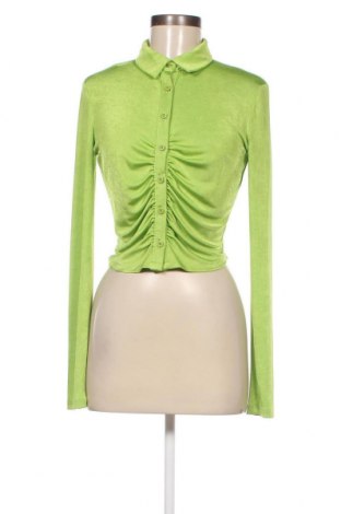 Дамска риза Pull&Bear, Размер L, Цвят Зелен, Цена 15,25 лв.