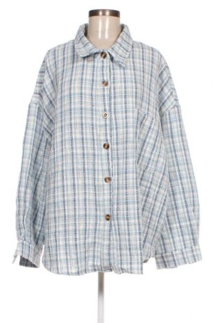 Γυναικείο πουκάμισο SHEIN, Μέγεθος 4XL, Χρώμα Μπλέ, Τιμή 8,81 €