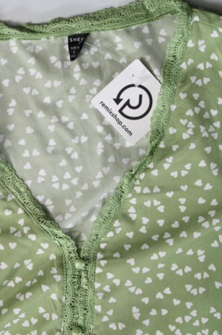 Дамска риза SHEIN, Размер S, Цвят Зелен, Цена 11,44 лв.