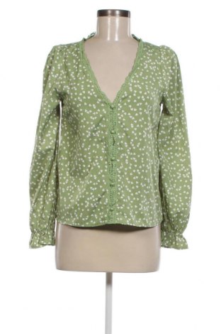 Γυναικείο πουκάμισο SHEIN, Μέγεθος S, Χρώμα Πράσινο, Τιμή 13,00 €