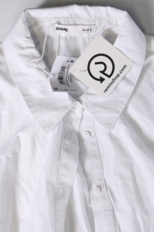 Γυναικείο πουκάμισο Sinsay, Μέγεθος L, Χρώμα Λευκό, Τιμή 11,46 €