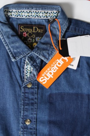 Γυναικείο πουκάμισο Superdry, Μέγεθος S, Χρώμα Μπλέ, Τιμή 24,49 €