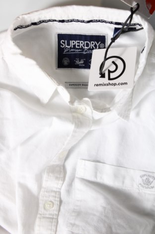 Γυναικείο πουκάμισο Superdry, Μέγεθος L, Χρώμα Λευκό, Τιμή 24,49 €