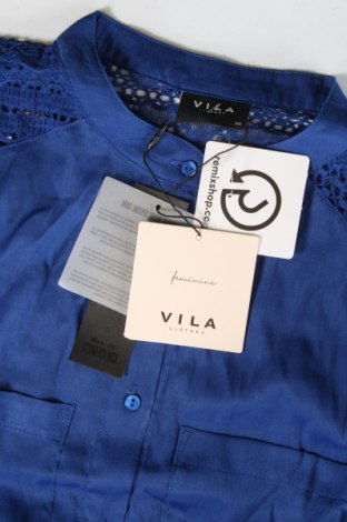 Γυναικείο πουκάμισο VILA, Μέγεθος XS, Χρώμα Μπλέ, Τιμή 13,14 €
