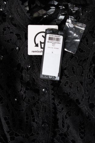 Γυναικείο πουκάμισο Vero Moda, Μέγεθος L, Χρώμα Μαύρο, Τιμή 8,06 €