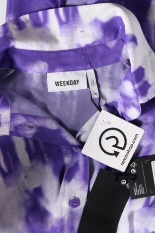 Γυναικείο πουκάμισο Weekday, Μέγεθος XS, Χρώμα Βιολετί, Τιμή 5,57 €