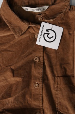 Дамска риза Zara, Размер M, Цвят Бежов, Цена 14,61 лв.