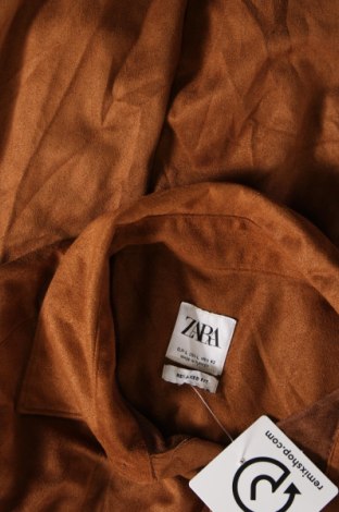Γυναικείο πουκάμισο Zara, Μέγεθος L, Χρώμα Καφέ, Τιμή 9,02 €