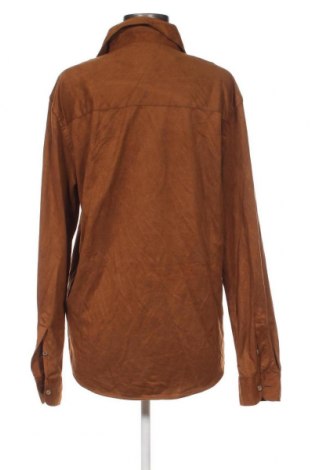 Дамска риза Zara, Размер L, Цвят Кафяв, Цена 14,58 лв.