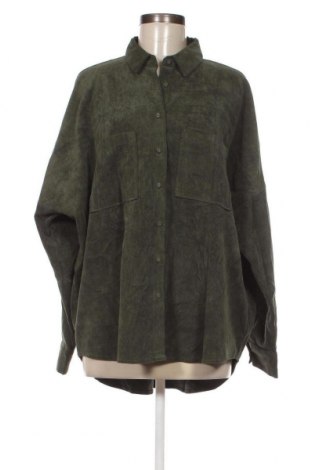 Γυναικείο πουκάμισο Zara, Μέγεθος XL, Χρώμα Πράσινο, Τιμή 14,20 €