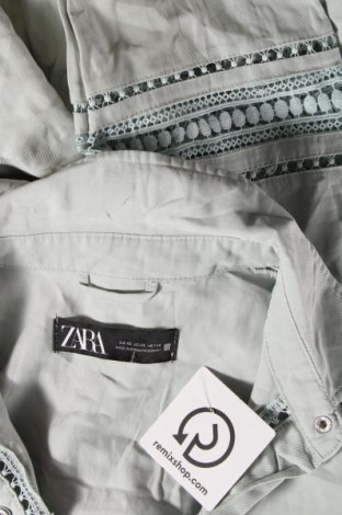 Дамска риза Zara, Размер XS, Цвят Зелен, Цена 27,00 лв.