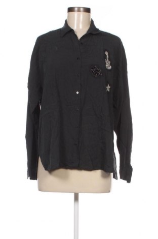 Дамска риза Zara, Размер M, Цвят Черен, Цена 14,85 лв.