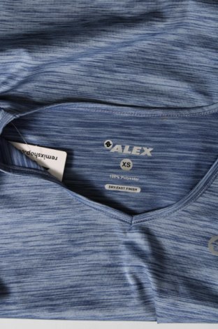 Дамска тениска ALEX, Размер XS, Цвят Син, Цена 13,69 лв.