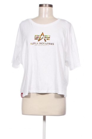 Γυναικείο t-shirt Alpha Industries, Μέγεθος XL, Χρώμα Λευκό, Τιμή 31,00 €