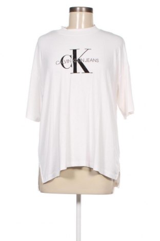 Γυναικείο t-shirt Calvin Klein Jeans, Μέγεθος S, Χρώμα Λευκό, Τιμή 13,84 €