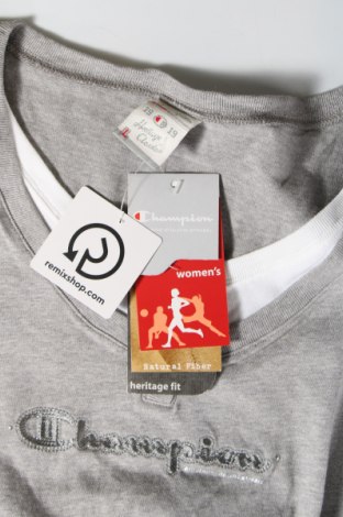 Γυναικείο t-shirt Champion, Μέγεθος L, Χρώμα Γκρί, Τιμή 10,02 €