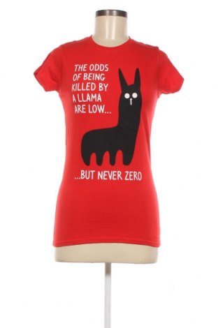 Γυναικείο t-shirt Gildan, Μέγεθος M, Χρώμα Κόκκινο, Τιμή 3,99 €