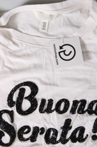 Γυναικείο t-shirt H&M, Μέγεθος M, Χρώμα Λευκό, Τιμή 6,65 €