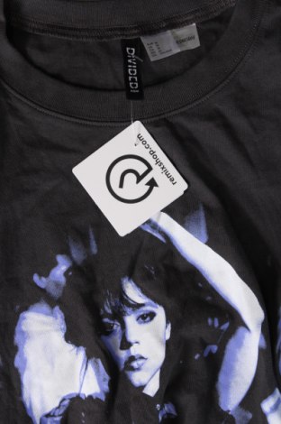 Γυναικείο t-shirt H&M Divided, Μέγεθος M, Χρώμα Γκρί, Τιμή 6,68 €