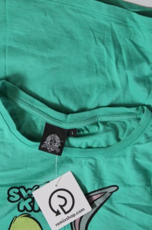 Γυναικείο t-shirt Looney Tunes, Μέγεθος L, Χρώμα Πράσινο, Τιμή 5,12 €