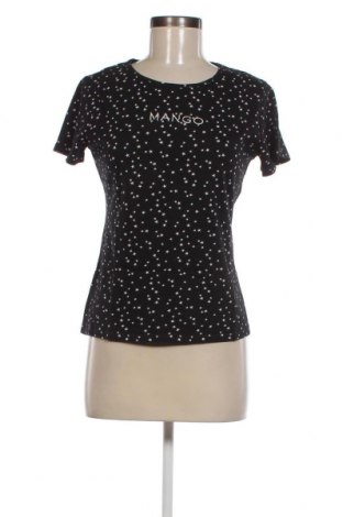 Γυναικείο t-shirt Mango, Μέγεθος M, Χρώμα Μαύρο, Τιμή 8,18 €