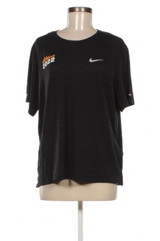 Ανδρικό t-shirt Nike Running, Μέγεθος L, Χρώμα Μαύρο, Τιμή 11,37 €