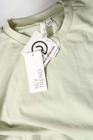 Дамска тениска Nly Trend, Размер XXS, Цвят Зелен, Цена 21,00 лв.
