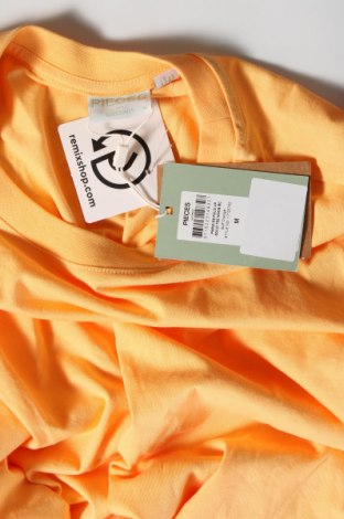 Γυναικείο t-shirt Pieces, Μέγεθος M, Χρώμα Πορτοκαλί, Τιμή 15,98 €