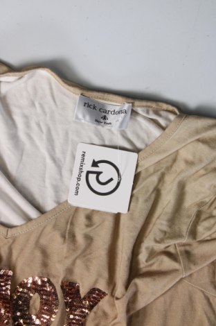 Γυναικείο t-shirt Rick Cardona, Μέγεθος XL, Χρώμα  Μπέζ, Τιμή 8,00 €