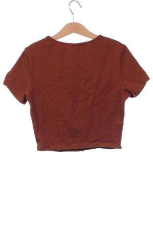 Γυναικείο t-shirt SHEIN, Μέγεθος XS, Χρώμα Καφέ, Τιμή 3,85 €