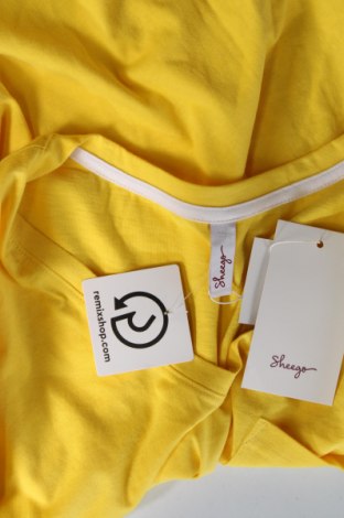 Γυναικείο t-shirt Sheego, Μέγεθος XXL, Χρώμα Κίτρινο, Τιμή 11,14 €