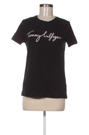 Дамска тениска Tommy Hilfiger, Размер S, Цвят Черен, Цена 43,20 лв.