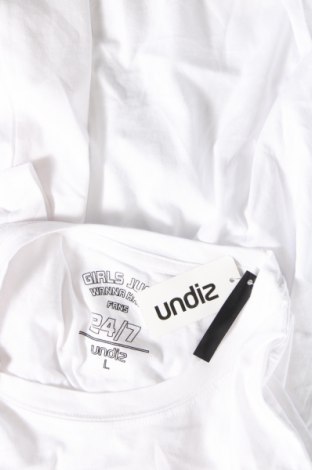 Damen T-Shirt Undiz, Größe L, Farbe Weiß, Preis 18,56 €
