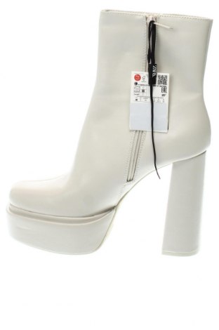 Γυναικεία μποτάκια Zara, Μέγεθος 40, Χρώμα Λευκό, Τιμή 56,37 €