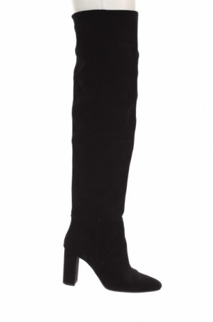 Дамски ботуши Zara, Размер 39, Цвят Черен, Цена 36,37 лв.